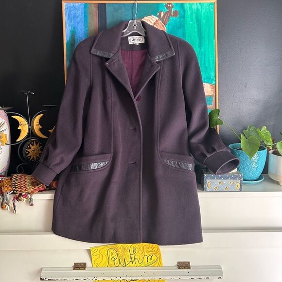 Me-Jay vintage wool dress coat Montreal coat factory 13/14 - Picture 10 of 14